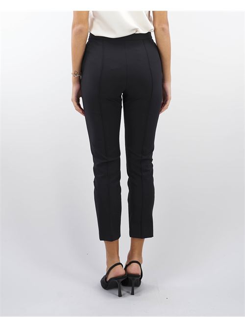 Straight trousers in technical fabric with clamp Elisabetta Franchi ELISABETTA FRANCHI | Pants | PA02346E2110